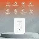 Contacto Pared Inteligente Wi-fi Tecnolite Static Puerto Usb Color Blanco