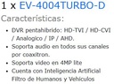KIT TurboHD 1080p / DVR 4 Canales / 4 Cámaras Eyeball