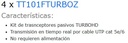 KIT TurboHD 1080p / DVR 4 Canales / 4 Cámaras Eyeball