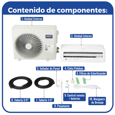Minisplit WiFi Compatible con Alexa y Google Home (12,000 BTU) 220Vca