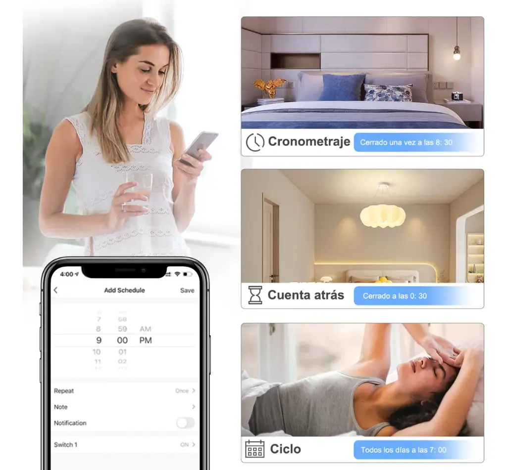 Interruptor Inteligente wifi / Sin Neutro