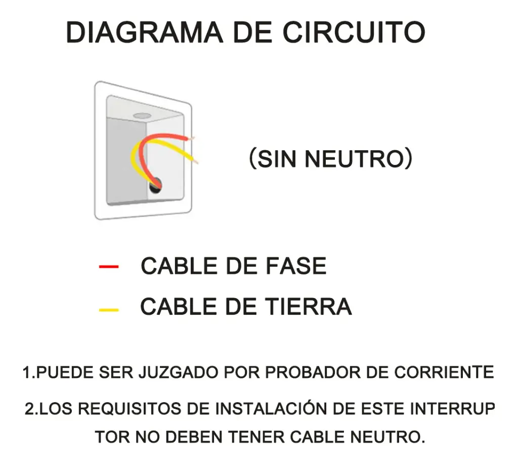 Interruptor Inteligente wifi / Sin Neutro