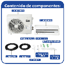 Minisplit WiFi Inverter / SEER 17 / 12,000 BTUs ( 1 TON ) / R32 / Frío / 220 Vca / Filtro de Salud / Compatible con Alexa y Google Home.