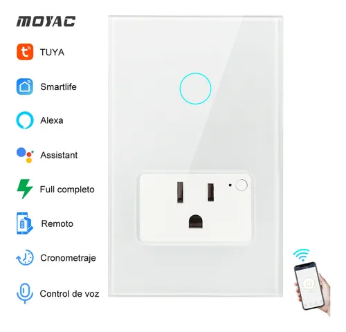 [Moyac Enchufe Wifi 1 Interruptores Smartlife Alexa] Enchufe Wifi 1 Interruptor Alexa