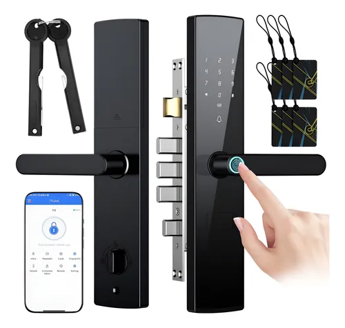 [Cerradura Electrónica Inteligente Huella 5 Modos 50-100mm] Cerradura Electrónica Huella