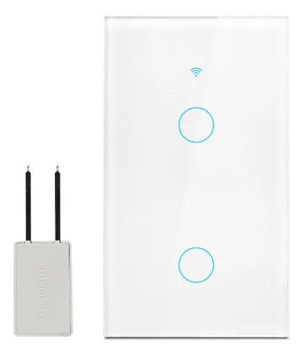 [MOYAC Interruptor Inteligente Wi-fi De 2 Vías Blanco Sin Neutro] Interruptor Inteligente wifi / Sin Neutro